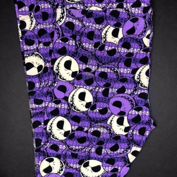 LuLaRoe Disney Jack Skellington Leggings Size TC2 - Picture 3 of 6
